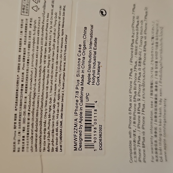 Brand new Apple iPhone 7/8 plus Silicone Case (Light Blue) - Picture 3 of 3